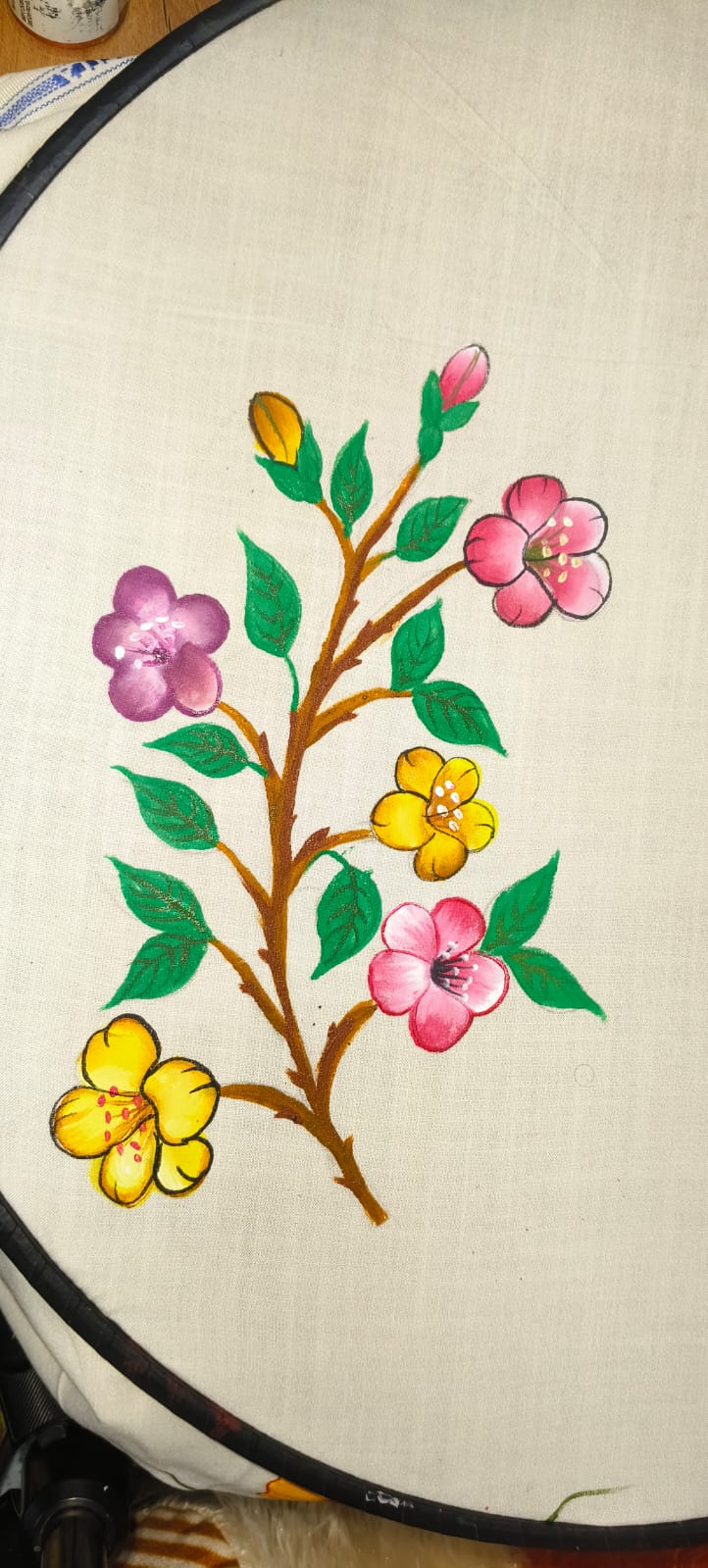 Warm earthy abstract painting